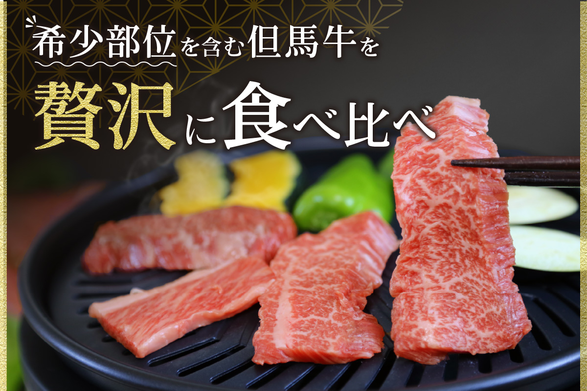 【但馬牛 焼肉食べ比べ おすすめ5種盛り 500g】冷凍 ※発送目安：貴重な部位のためお届けに1～2か月要します 黒毛和牛 ルーツ 香美町 産地直送 国産 牛肉 ブランド 和牛 バーベキュー キャンプ