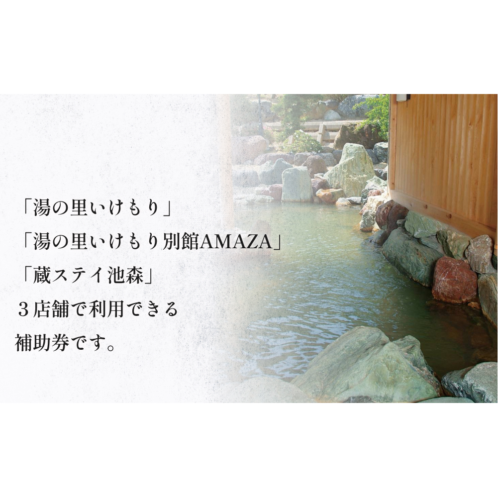 富山県氷見市 湯の里いけもり　利用補助券10,000円分（温泉・宿泊・サウナ・食事）  富山県 氷見市 旅行 観光 宿泊券 宿泊_イメージ2