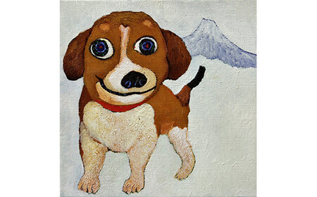 アーティストが『愛しいペットのポートレート』描きますサムホールサイズ スクエア 227×227mm
