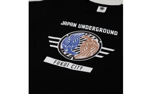 福井市　マンホールTシャツ　黒　Lサイズ【Tシャツ 黒 フェニックス L】[A-101008]