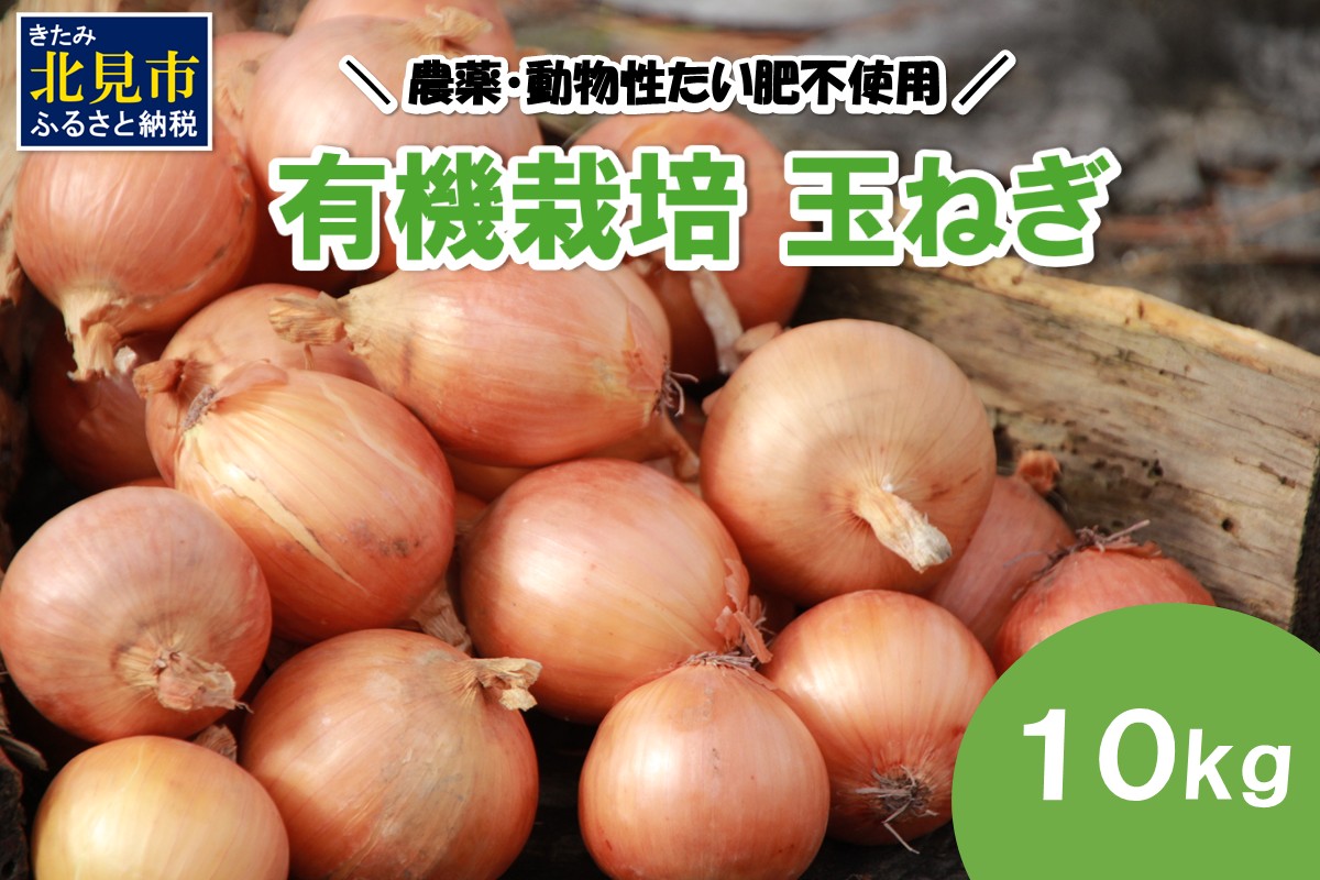 【予約：2026年10月から順次発送】農薬・動物性たい肥不使用 有機栽培 玉ねぎ 10kg S～Mサイズ ( 玉ねぎ たまねぎ 玉葱 タマネギ オニオン 野菜 サラダ 煮込み 炒め物 10キロ )【178-0001-2026】