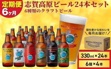 定期便 6ヶ月 クラフトビール 志賀高原ビール 24本 セット 玉村本店 クラフトビール