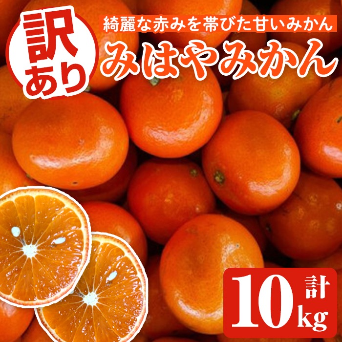 ＜先行予約受付中！2025年12月中旬以降順次発送予定＞訳ありみはやみかん(計10kg) 国産 フルーツ 果物 蜜柑 柑橘 みかん 訳あり【松永青果】akn053-42