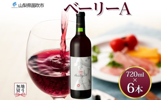 
            無地熨斗 ベーリーA 720ml 6本 モンデ酒造 赤ワイン 赤 ワイン 中口 酒 お酒 果実酒 贈答 贈り物 プレゼント ギフト 晩酌 家飲み 宅飲み 中口 マスカットベーリーA 送料無料 山梨県 笛吹市 177-4-097-noshi
          