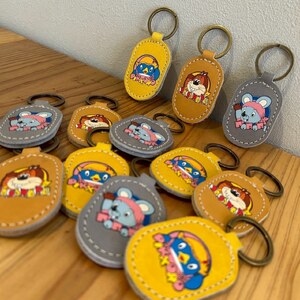 ぴっころ レザー キーリング スタジオじゃぴぽ  ×JINTO 野球 グローブ 革