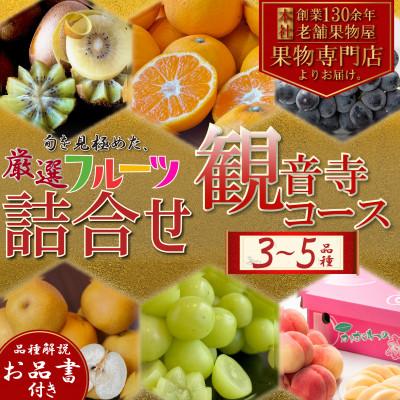 ふるさと納税 観音寺市 専門店厳選!旬を見極めた、厳選フルーツ詰合せ【観音寺コース】1回便