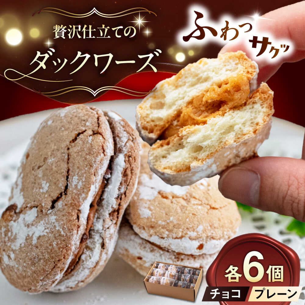 【ふるさと納税】糸島カフェリリーのダックワーズ 12個入 糸島市 / 伊都安蔵里 スイーツ 焼き菓子 [AOL001] 12000円 1万2千円