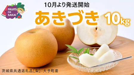 あきづき 梨 10kg （18～24玉）【2026年10月より発送開始】（茨城県共通返礼品 [梨]：大子町産）