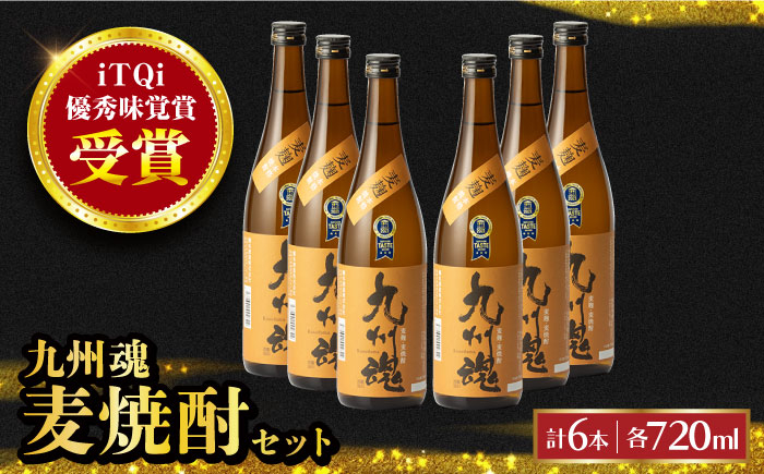 
            25゜九州魂・麦焼酎 720ml×6本 長崎県/霧氷酒造 [42AACG002]
          