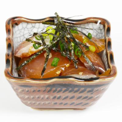 ふるさと納税 杵築市 [豊後ぐるめ倶楽部]ハマチのりゅうきゅう 80g×5食 |  | 01