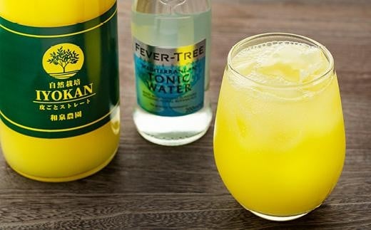 みかんジュース 果汁100％ 宮内伊予柑 皮ごとストレート 自然栽培 720ml1本・トニックウォーター200ml4本セット 【2026年1月中旬から発送】 | みかんジュース みかんじゅーす ミカンジュース オレンジジュース おれんじじゅーす 愛媛 松山