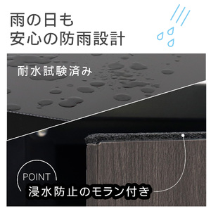 二段宅配ボックス レシーボ 木目調 鍵付き 戸建住宅用 防雨 防水 屋外 要組立 日本製 TRM2-4568(BK) グリーンライフ