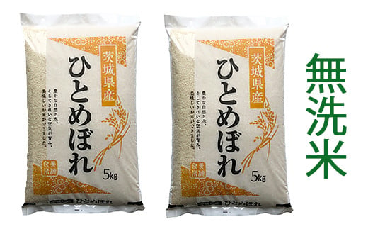 【令和7年産】稲敷市産 ひとめぼれ 無洗米 10kg (5kg×2袋)｜お米 おこめ 精米 無洗米 直送 稲敷 茨城 [2145]