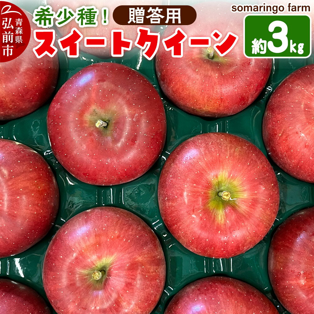 【ふるさと納税】【レビューキャンペーン】【25年10月発送】りんご 希少！スイートクイーン 約3kg【贈答用】somaringo farm