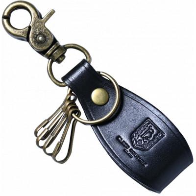 ふるさと納税 長浜市 本革ナスカン付きキーホルダー【ノワール(黒色)】