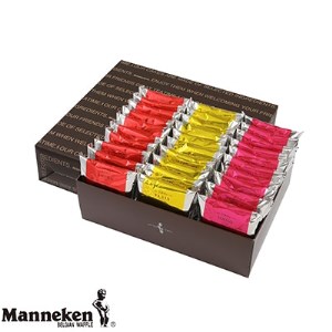 マネケン ベルギーワッフル 30個入ギフトセット プレーン ココア いちご(TP30-PCIG)【1151811】