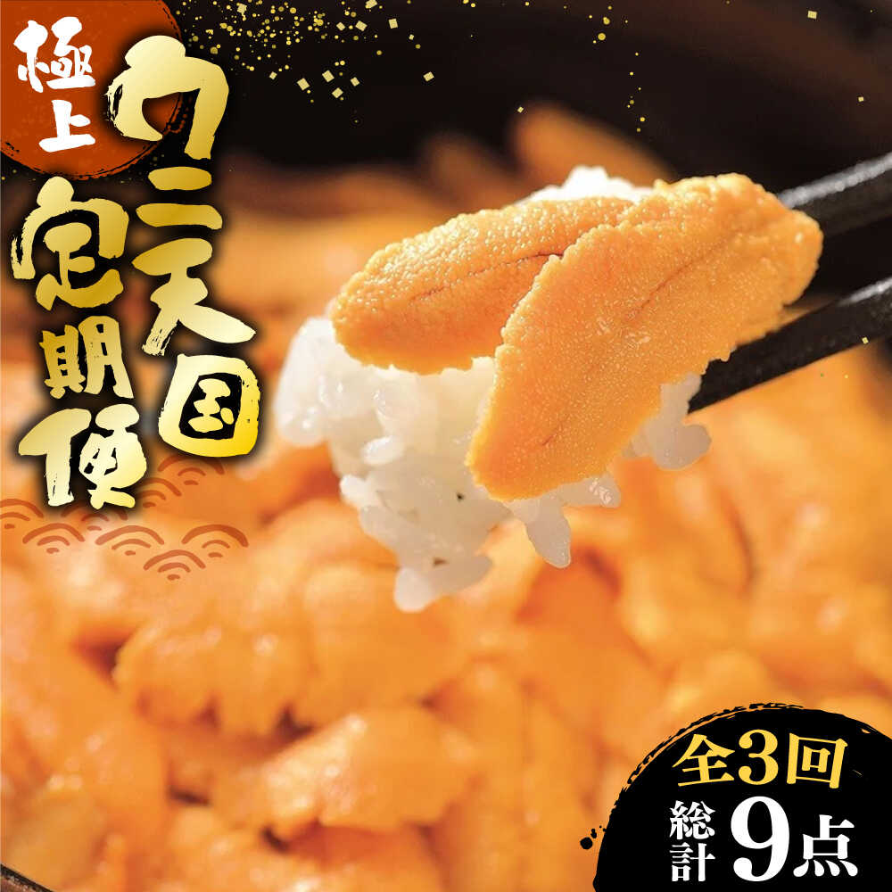 【ふるさと納税】【全3回定期便】 極上 壱岐のウニ天国定期便 《壱岐市》 うに ウニ 雲丹 うに飯 生うに [JZX001] 80000 80000円