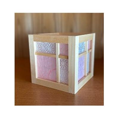 ふるさと納税 米原市 キューブ型あんどん「和あそ美cube」ピンク |  | 01