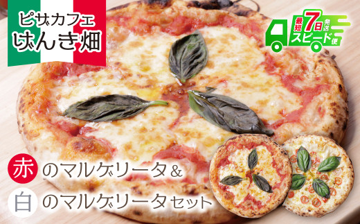 Y24-05  本格窯焼き！ げんき畑 ピザ 2枚セット＜赤のマルゲリータ＆白のマルゲリータ＞ ピザ 冷凍ピザ ピザ 冷凍 窯焼き ピザ 人気 ピザ おすすめ ピザ 食べ比べ ピザ ピザセット マルゲリータ  ★レビューキャンペーン開催★