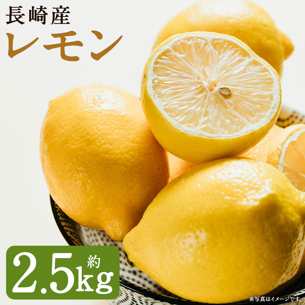 【ふるさと納税】長崎産レモン 約2.5kg（個数・サイズ おまかせ） レモン れもん 檸檬 かんきつ 柑橘 フルーツ くだもの 果物 果実 デザート 国産 長崎県 長崎市 送料無料 【2026年12月下旬～2027年4月上旬まで順次発送予定】