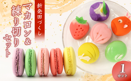 マカロン＆練切り しばたピクニック＆おみやげセット 【 マカロン 練り切り 和菓子 洋菓子 セット sinpo001 】