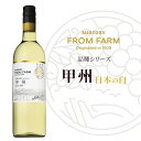 【ふるさと納税】サントリー 登美の丘 ワイナリー（ SUNTORY FROM FARM 品種シリーズ 甲州 (日本の白)）ワイン 家飲み 赤ワイン 山梨ワイン 日本ワイン 酒 テーブルワイン　山梨県 甲斐市（AD-284）