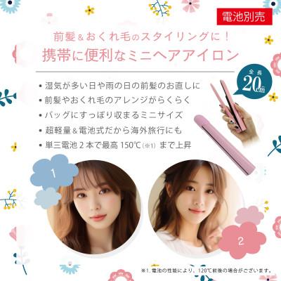 ふるさと納税 藤枝市 ケアライズ　コードレス&ミニ　ヘアアイロン(電池式)【C-100P】 |  | 01