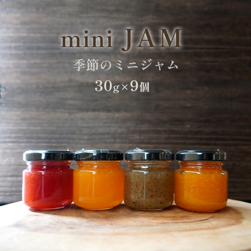 果物 ミニ ジャム セット 詰め合わせ 270g 4種 前後 30g 9瓶 いちご 苺 みかん 蜜柑 きんかん 金柑 キウイ フルーツ ジャム パン トースト 国産 贈り物 ギフト プレゼント お歳暮