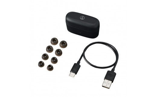 オーディオテクニカ　完全ワイヤレスイヤホン　ATH-CKS30TW+ BK（マットブラック）