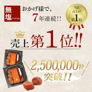 塩ぬき屋 ゼロ梅 (甘酸っぱい味) 200g ×2パック食塩不使用 A-238