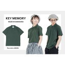 【ふるさと納税】《2》【KEYMEMORY鎌倉】KMポロシャツ GREEN　メンズLサイズ | ふるさと 納税 楽天ふるさと 神奈川 ファッション ブランド 鎌倉 服 洋服 レディース メンズ 女性 男性 ナチュラル シンプル 可愛い かわいい おしゃれ 有名 人気 おすすめ