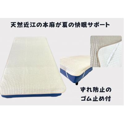 ふるさと納税 近江八幡市 【PRキャンペーン対象】吸放湿性に優れた天然植物繊維、近江の麻を使用した「近江本麻敷パッド」 |  | 01