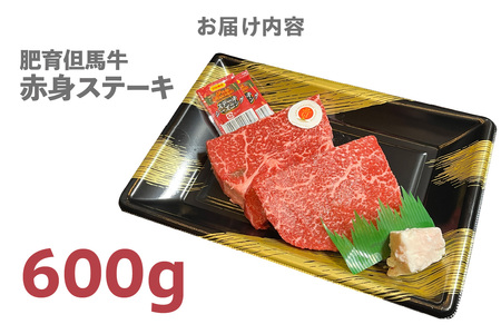 【肥育但馬牛赤身ステーキ600g】冷凍 但馬牛 和牛 牛 赤身 牛肉 ステーキ 牛ステーキ 人気 国産 アウトドア キャンプ BBQ  但馬 神戸 ふるさと納税 兵庫県 香美町 村岡ファームガーデン 