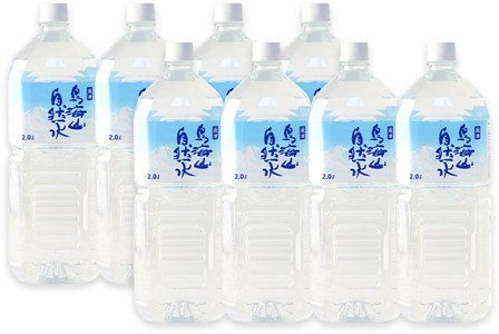 《定期便2ヶ月》鳥海山自然水(2L)8本×2か月連続 計16本