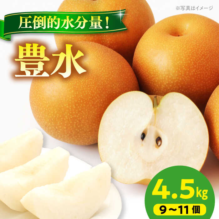 【ふるさと納税】【先行予約】【9月上旬から順次発送】特選 豊水 梨4.5kg（9個から11個入り） | 人気 おすすめ ランキング おいしい 甘い 梨 なし ナシ 果物 フルーツ大洲市/幸野観光なし園[AGBD003] 20000 20000円 以下