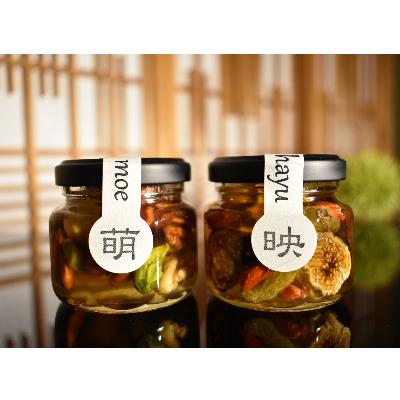 ふるさと納税 すさみ町 ナッツ・ドライフルーツの蜂蜜漬　峠プレミアム小瓶2種セット【萌(MOE)】【映(HAYU)】