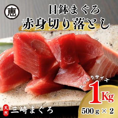 ふるさと納税 三浦市 三崎まぐろ　赤身切り落とし　合計1kgセット
