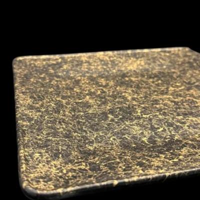 ふるさと納税 海南市 角プレートL　乱糸(マット仕上げ)漆黒 |  | 02