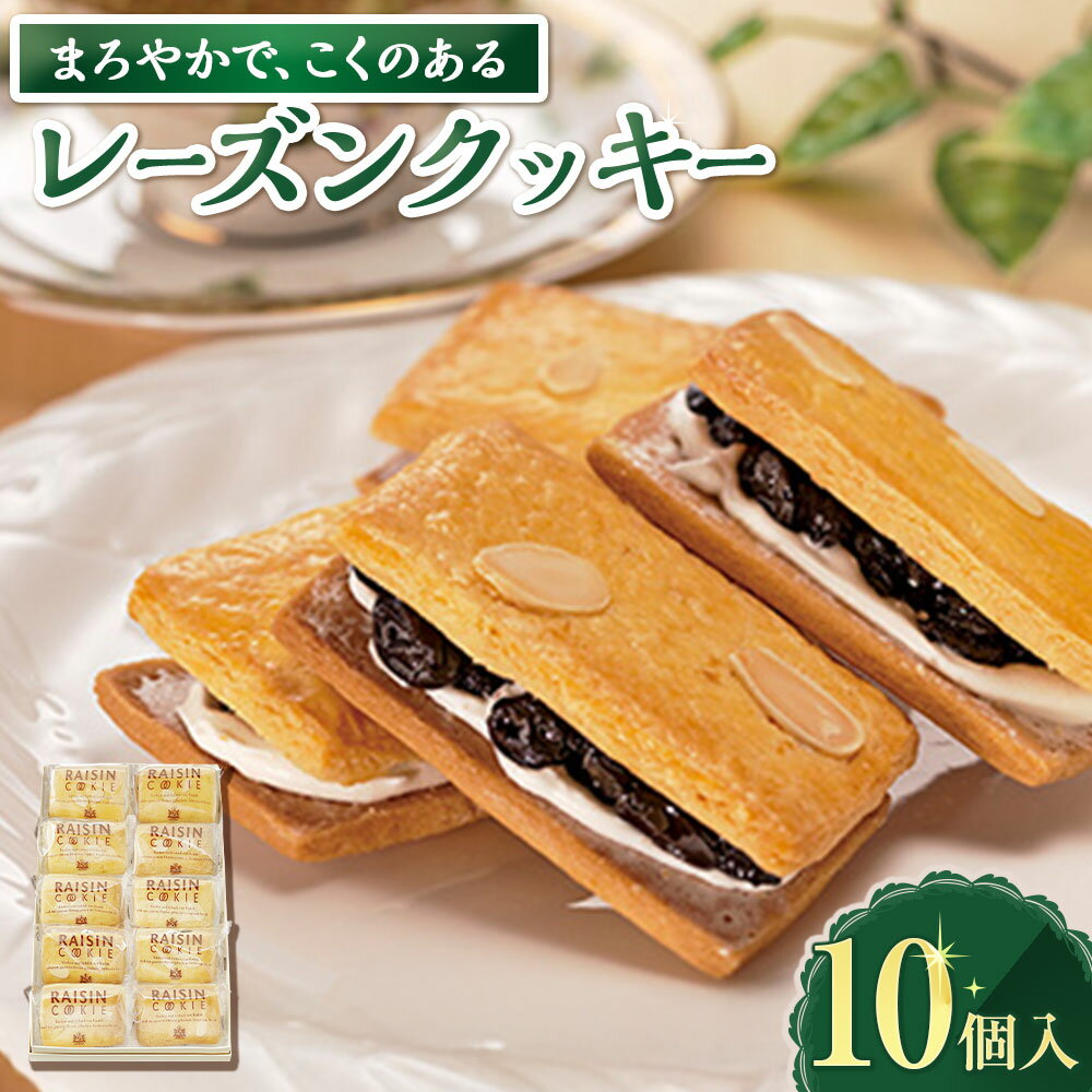 【ふるさと納税】 レーズンクッキー10個入り 14000円 1万4000円 クッキー 焼菓子 スイーツ お菓子 レーズン レーズンサンド 洋菓子 常温 神奈川県 大和市 送料無料