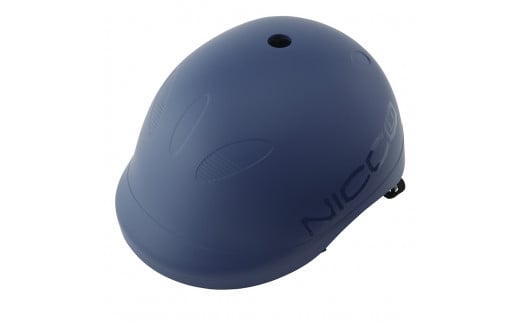 [20-29-1] キッズ用自転車用ヘルメットniccoマットブルー