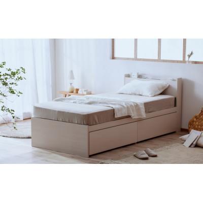 ふるさと納税 大河原町 収納ベッド宮付き DSBM-S オフホワイト シングル アイリスオーヤマ[53753166] |  | 02