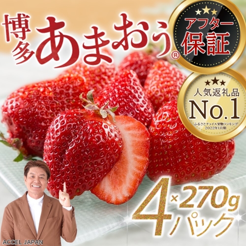 人気No.１獲得謝礼品★限定品★あまおう約１，０８０g（先行受付／２０２４年１月以降発送）