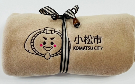 カブッキーブランケット （カラー：ベージュ）【ストライプリボン】 ひざ掛け かわいい 歌舞伎 石川県 小松市