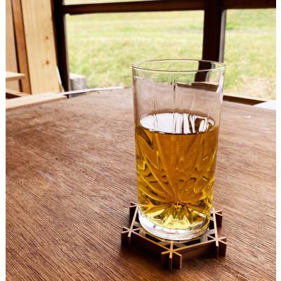 ふるさと納税 恵那市 組子職人が作るコースター(二重桜)1枚 |  | 02