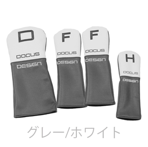 TOUR NINE.FIVE DCC766S (ヘッドカバーセット) グレー×ホワイト | ゴルフ golf ゴルフ用品 スポーツ スポーツ用品 DOCUS ドゥーカス ギフト 贈答 景品 茨城県 古