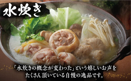 【全3回定期便】博多華味鳥 水炊き＆もつ鍋 セット 6~8人前 [VAC018]博多 福岡 鍋 鶏 水たき みずたき もつ もつ鍋