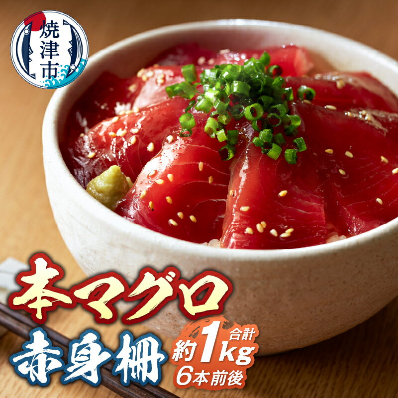 【ふるさと納税】 まぐろ 赤身 柵 約1kg 本鮪 本格的 冷凍 魚 焼津 a13-105