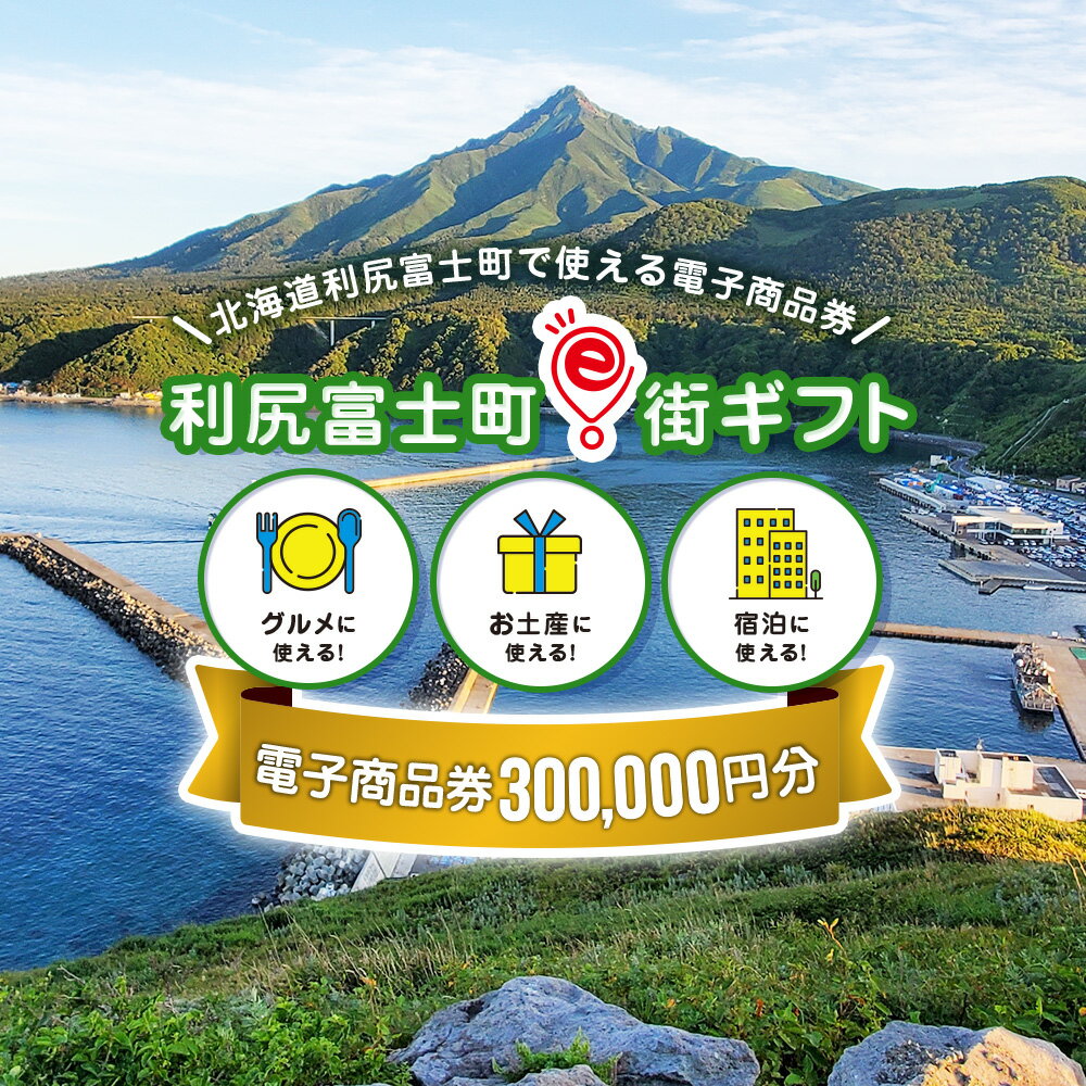 【ふるさと納税】利尻富士町e街ギフト　300,000円分