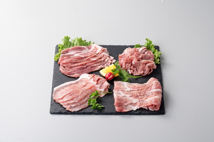 
            ＼レビューキャンペーン開催中！／国産 館ヶ森高原豚  4種詰め合わせ 400g〈100g×4〉小分け 個包装 パック 豚もも肉 豚ロース 肩ロース もも肉 モモ肉 肉 豚肉 スライス 切り落とし 国産 焼肉 とんかつ しゃぶしゃぶ スライス 小間切れ 食べ比べ 鍋 ストック 岩手県産 一関市
          