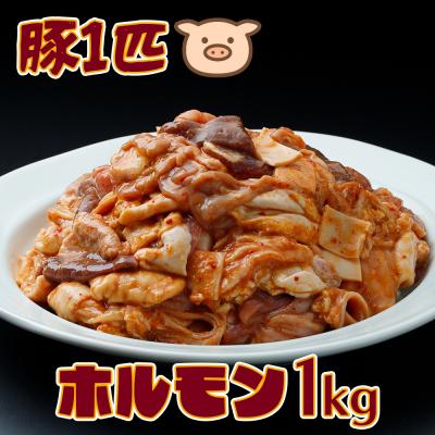 ふるさと納税 大崎市 【希少部位入り】 豚一匹ホルモン1kgセット 10種以上 ミックス 新鮮 肉 豚肉 焼肉 食べ比べ